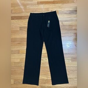 Classic Black Straight Leg Women's Pants